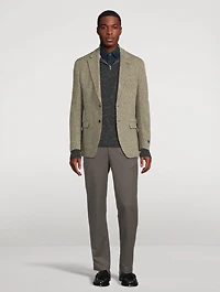 Soft Herringbone Sport Coat