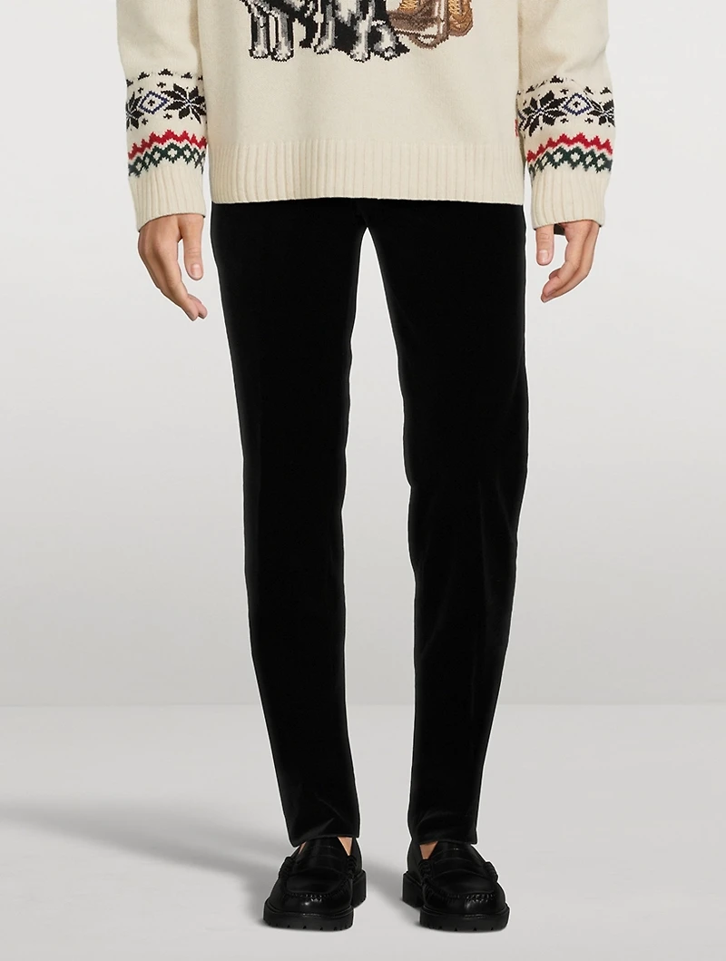 Velvet Tuxedo Pants