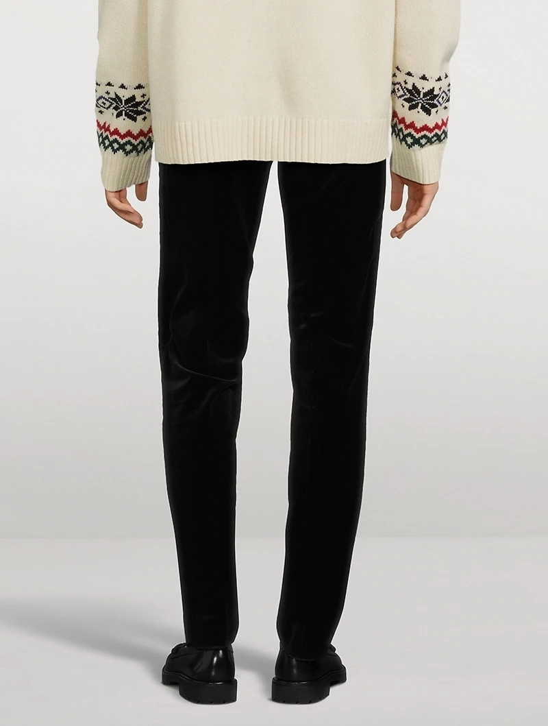 Velvet Tuxedo Pants
