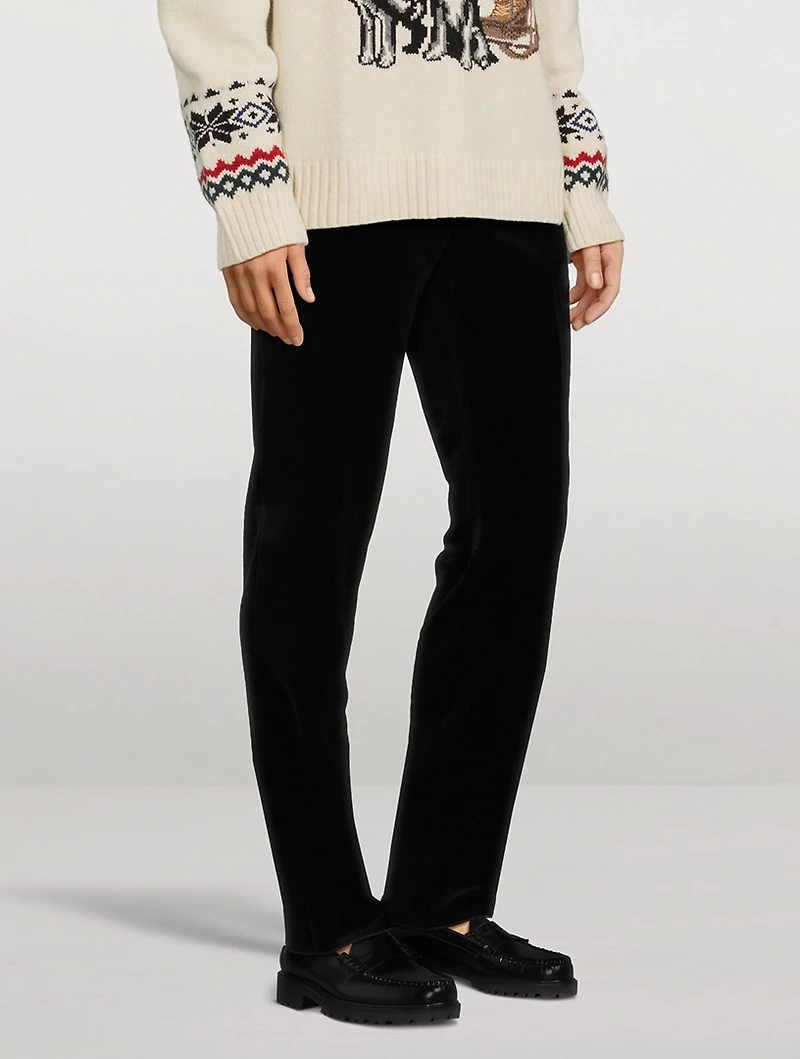 Velvet Tuxedo Pants