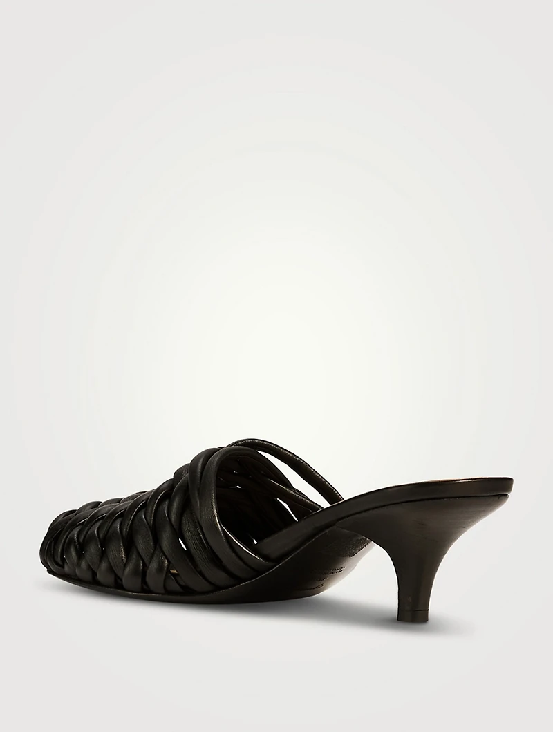 Spilla Woven Leather Mules
