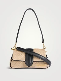 Le Petit Bambimou Padded Raffia Shoulder Bag