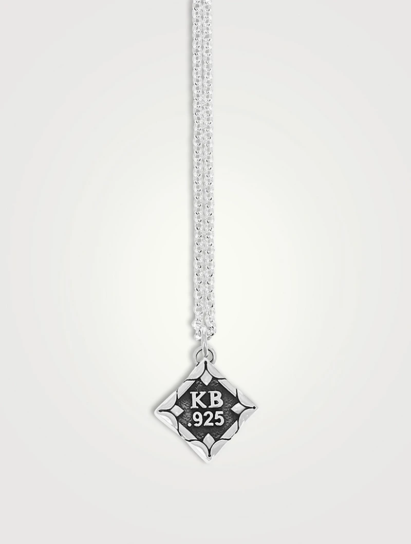 Silver 13 Pendant Necklace