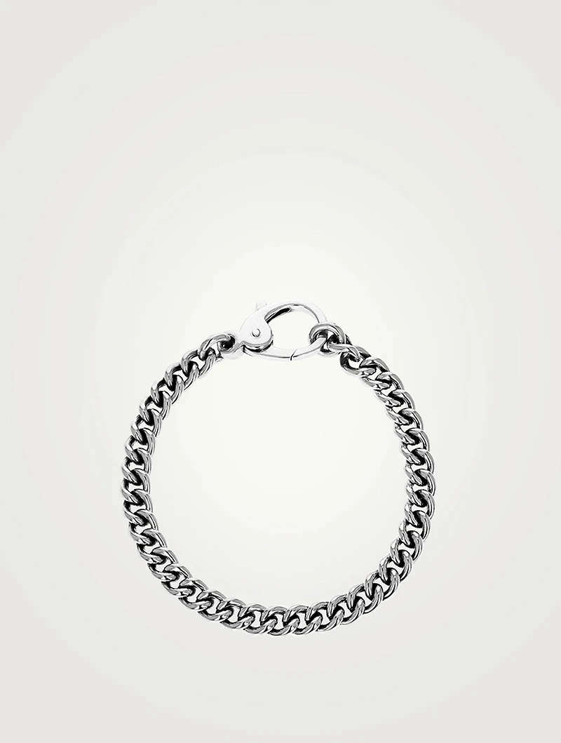 Silver Curb Chain Bracelet