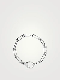 Silver Safety Pin Bracelet