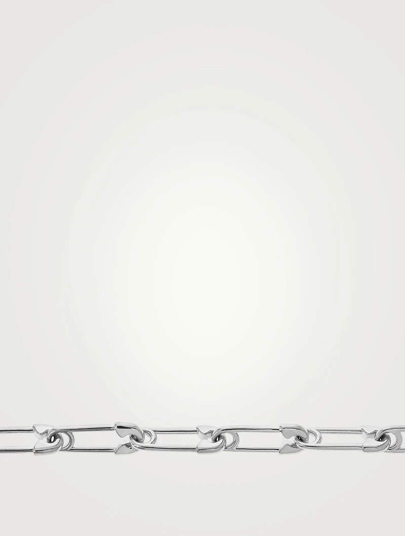 Silver Safety Pin Bracelet