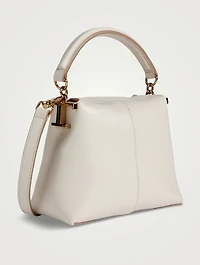 Micro T Case Leather Top Handle Bag