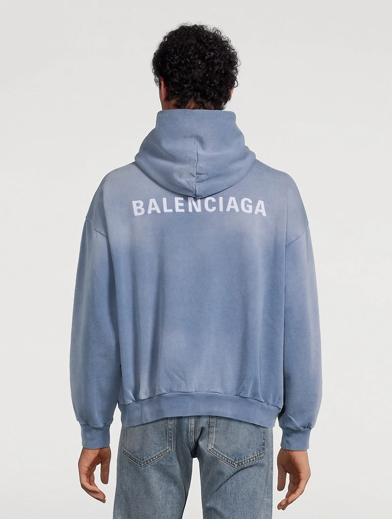 Fleece Hoodie With Back Logo