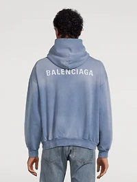 Fleece Hoodie With Back Logo