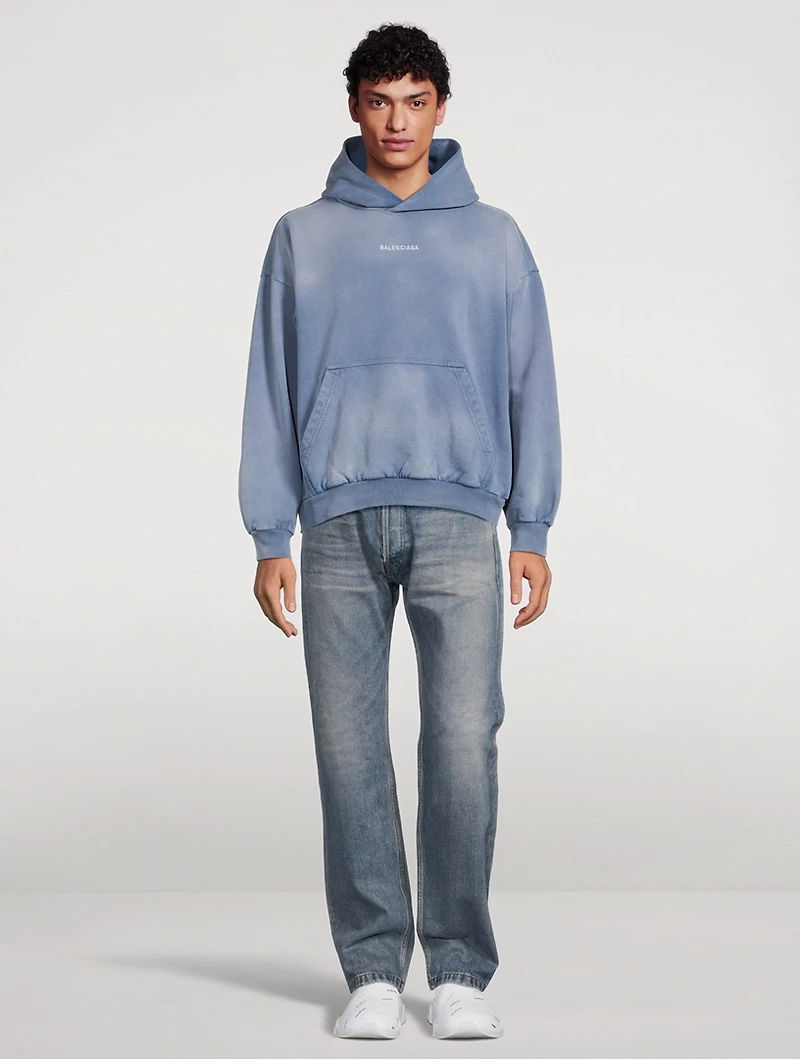 Fleece Hoodie With Back Logo