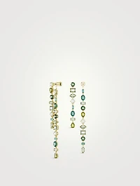 Gema Multi Stone Drop Earrings