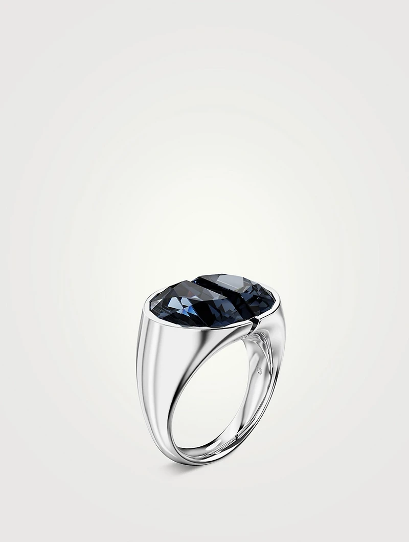 Lucent Half Cut Cocktail Ring