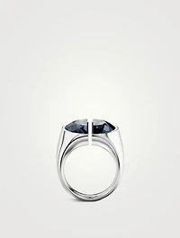 Lucent Half Cut Cocktail Ring