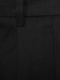 Cotton Straight-Leg Snap Pants