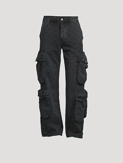Paisley Utility Cargo Pants