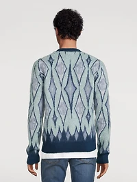 Argyle Mohair And Alpaca Cardigan