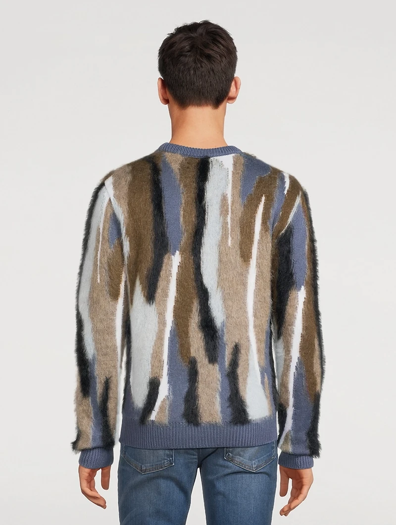 Wool Mohair Crewneck Sweater