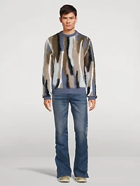 Wool Mohair Crewneck Sweater