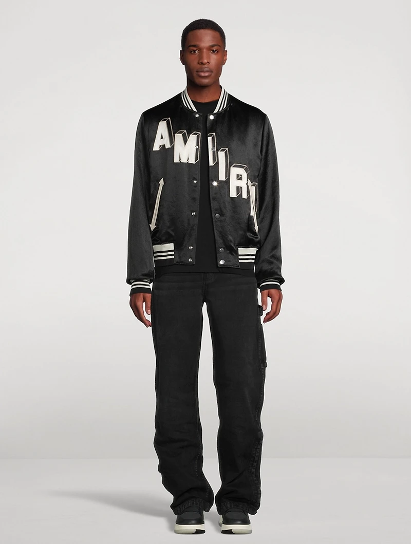 Satin Varsity Jacket