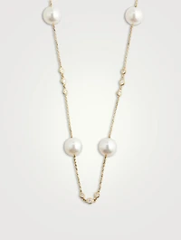 Aurelia 18K Gold South Sea Pearl And Diamond Necklace