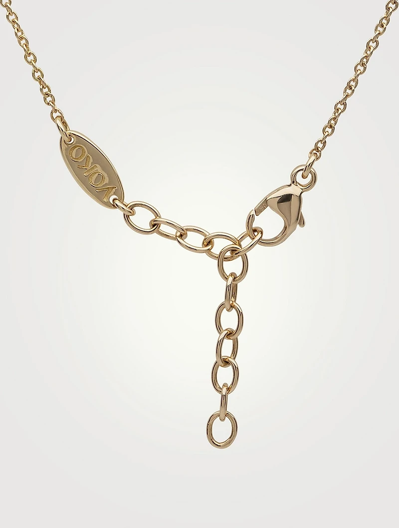 18K Gold Chain Bracelet With Pearls