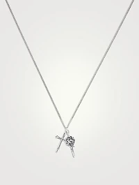 Arabesque Key And Cross Necklace