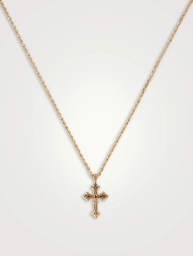 Gold Avelli Cross Necklace