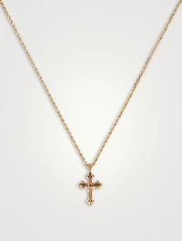 Gold Avelli Cross Necklace