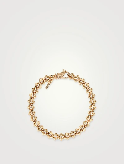 Gold Minimal Knot Chain Bracelet