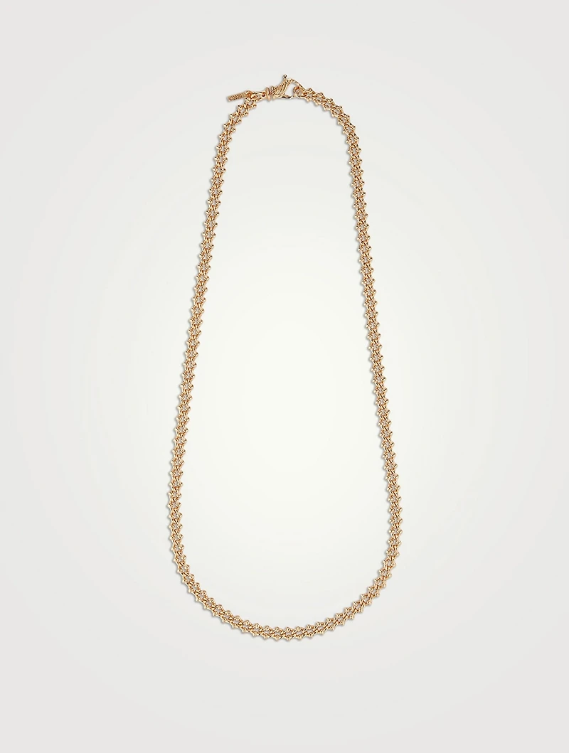 Gold Minimal Knot Chain Necklace