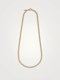 Gold Minimal Knot Chain Necklace