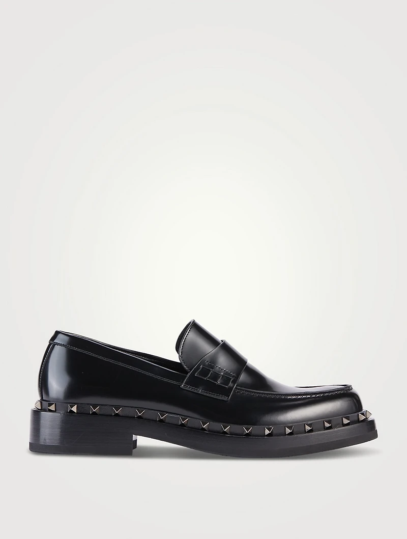 Rockstud M-Way Leather Loafers