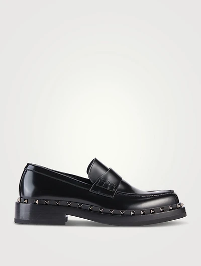Rockstud M-Way Leather Loafers