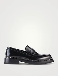 Rockstud M-Way Leather Loafers