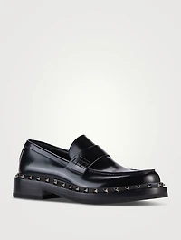 Rockstud M-Way Leather Loafers