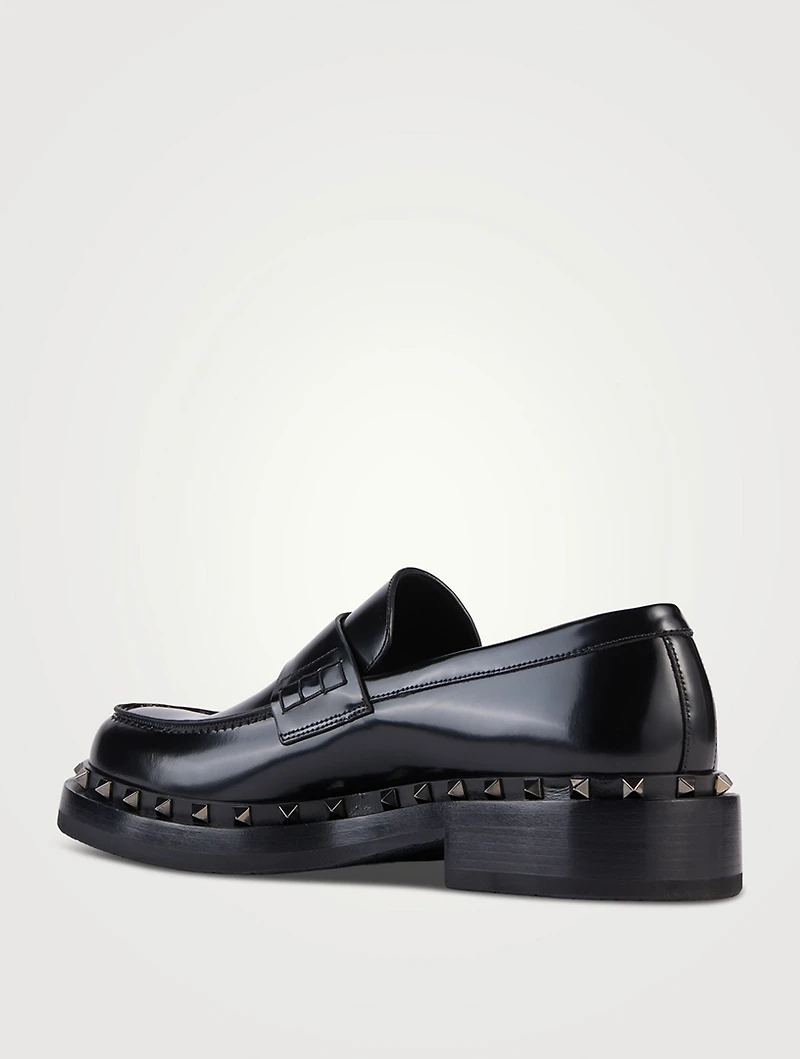 Rockstud M-Way Leather Loafers
