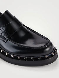 Rockstud M-Way Leather Loafers