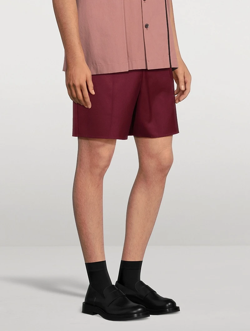 Double Lightweight Cotton Bermuda Shorts