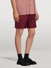Double Lightweight Cotton Bermuda Shorts
