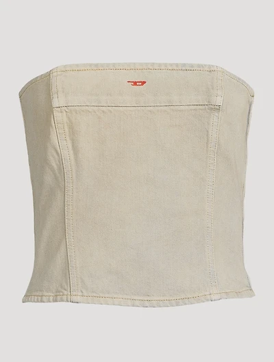De-Ville Strapless Denim Top