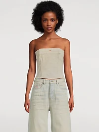 De-Ville Strapless Denim Top