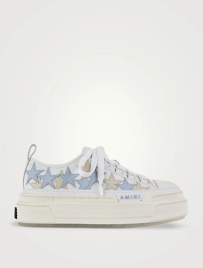 Stars Leather Platform Sneakers
