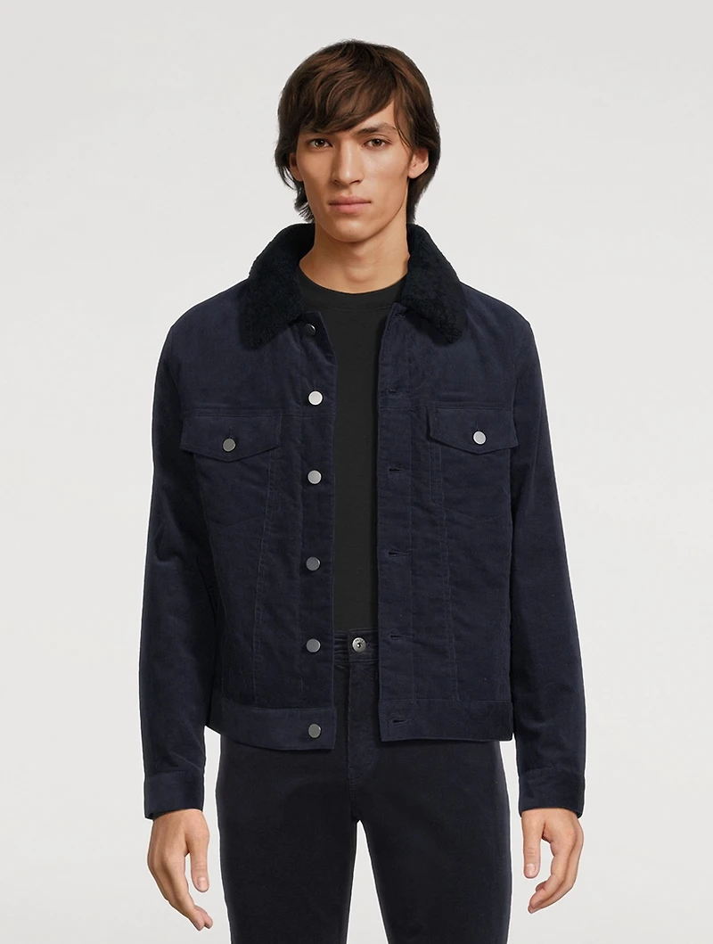 Neil Stretch Corduroy Trucker Jacket