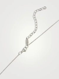 18K White Gold Akoya Pearl And Diamond Necklace