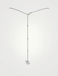 18K White Gold Freshwater Pearl And Diamond Necklace