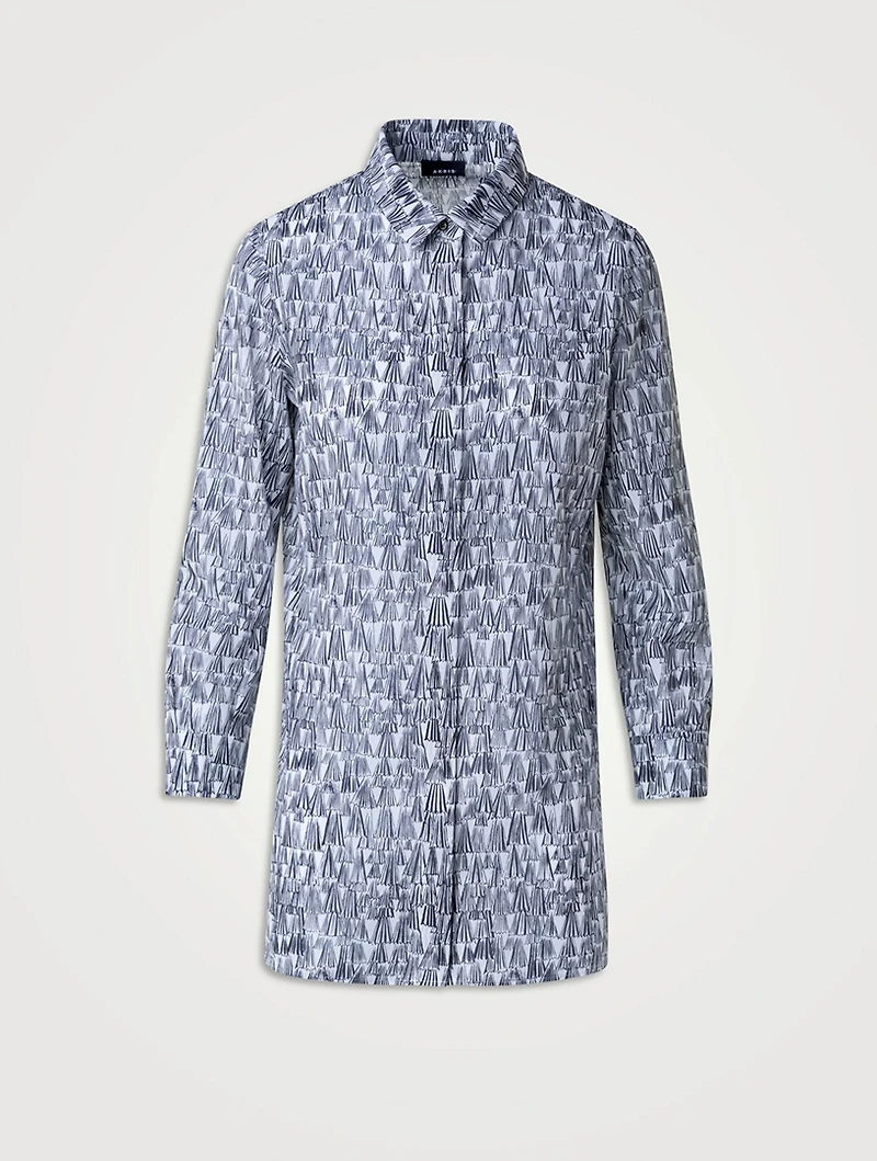 Poplin Shirt Lines Print