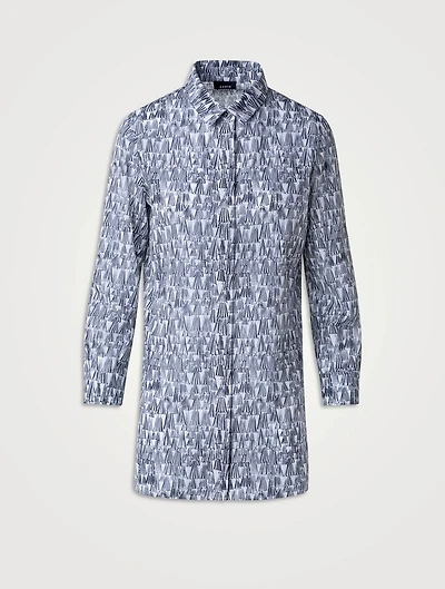 Poplin Shirt Lines Print