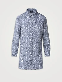Poplin Shirt Lines Print