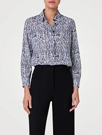 Poplin Shirt Lines Print