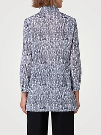 Poplin Shirt Lines Print